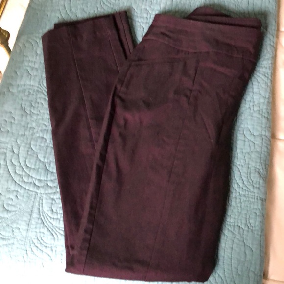 Chico's Denim - Chico’s slimming stretch jeans in a deep plum. Chico's Denim - Chico’s slimming stretch jeans in a deep plum.